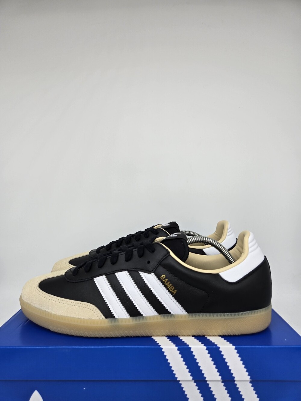 Adidas Men's Samba OG JS3832 Black White Gum Shoes Size 13